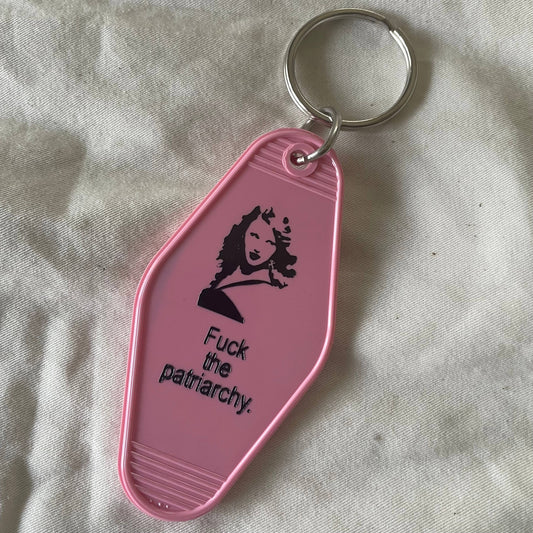 Motel Keychain - F&ck The Patriarchy