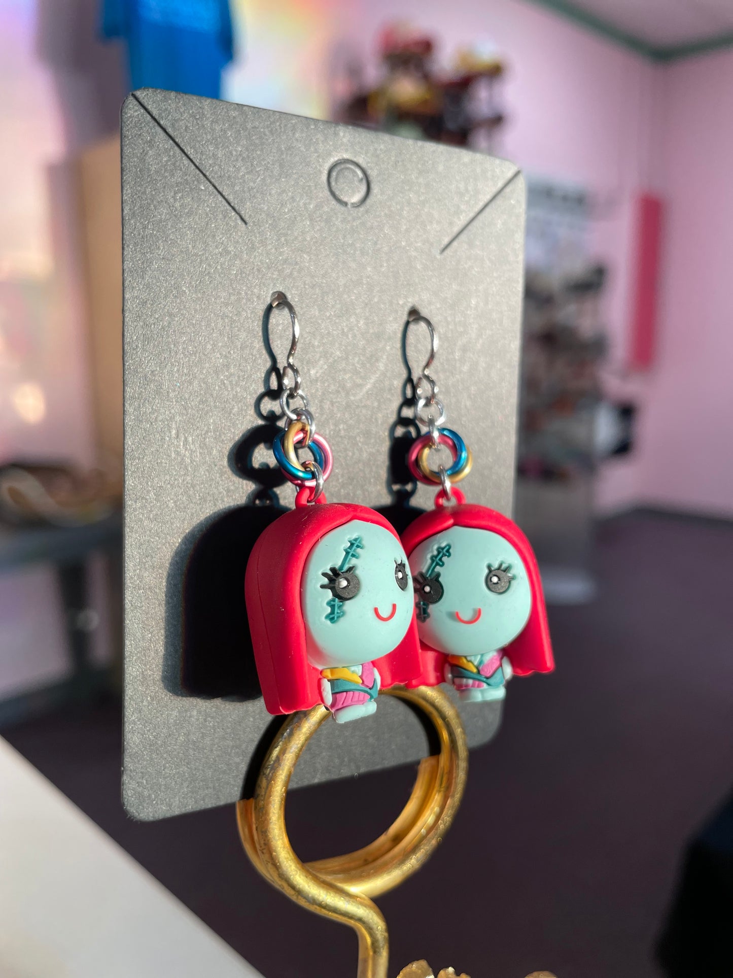 Nightmare Character Earrings || Handcrafted Chainmaille