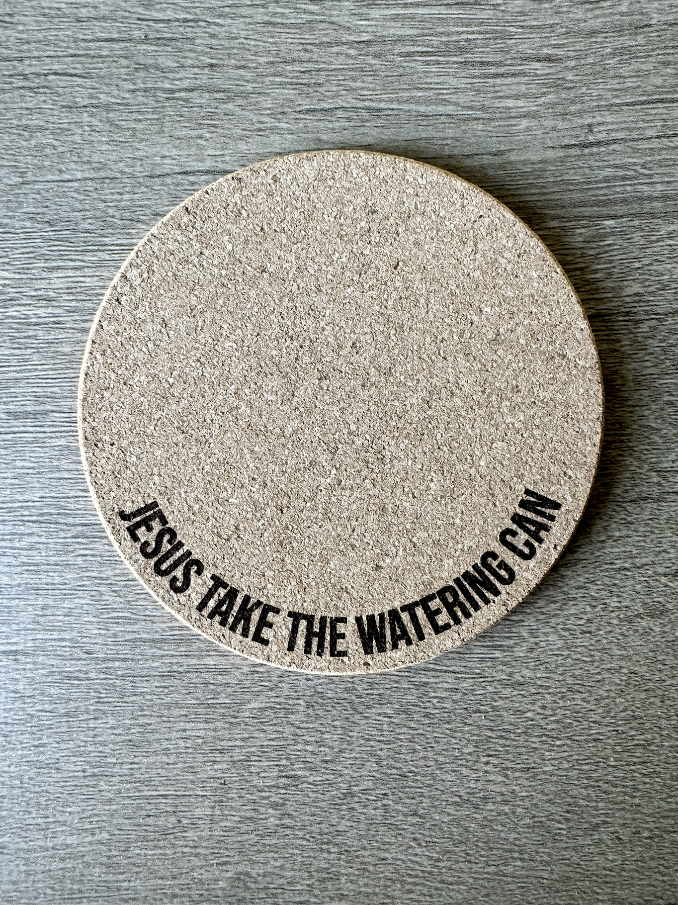 Jesus Take The Watering Can • Plant Mat • 4 Inch