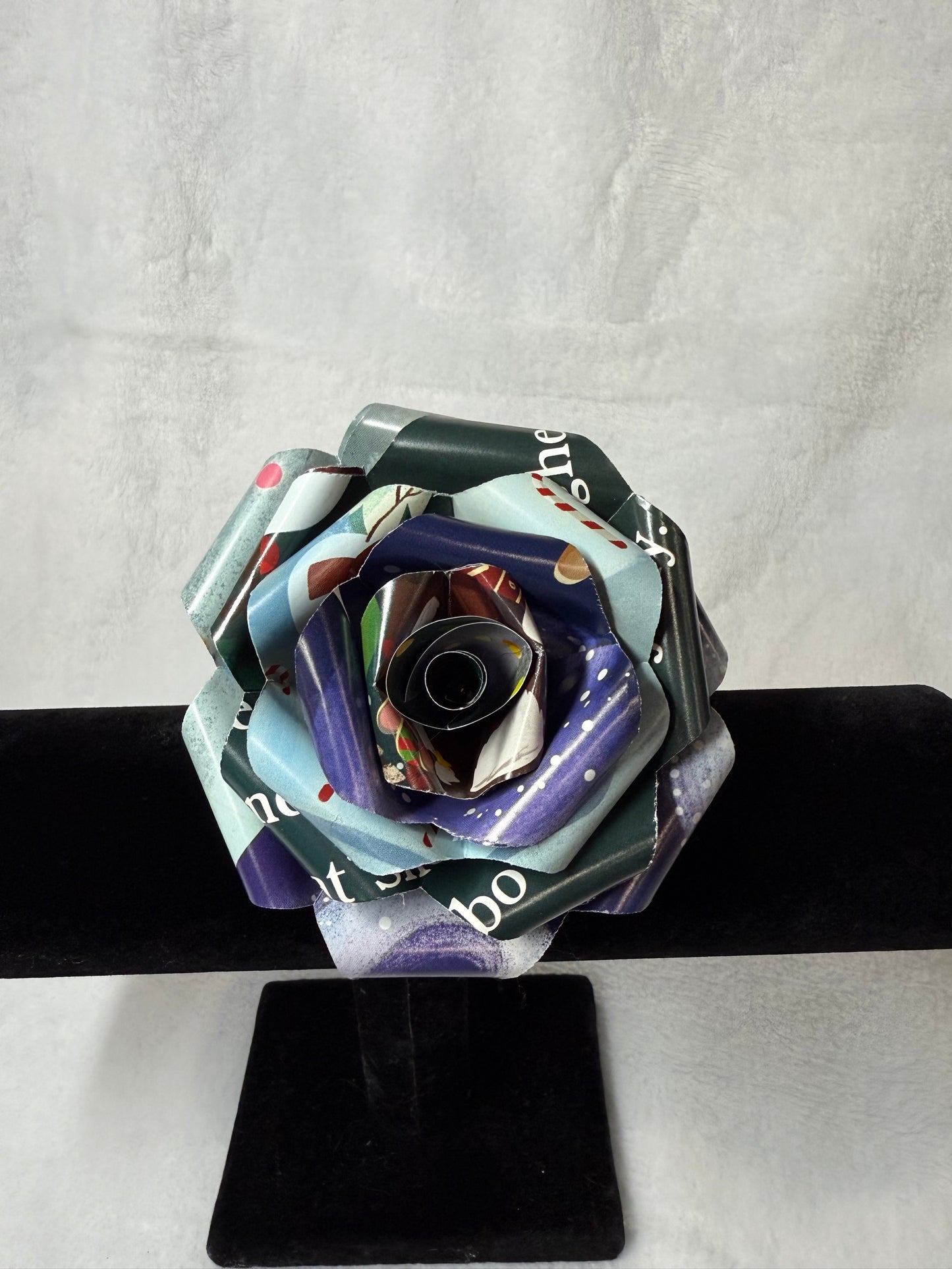 ‘Twas The Night Before Christmas Handcrafted Paper Rose