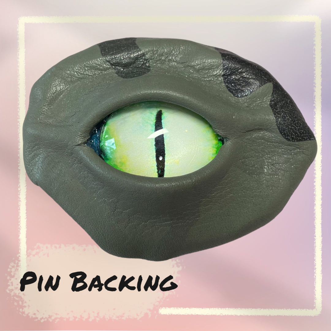 Leather Eye Pins