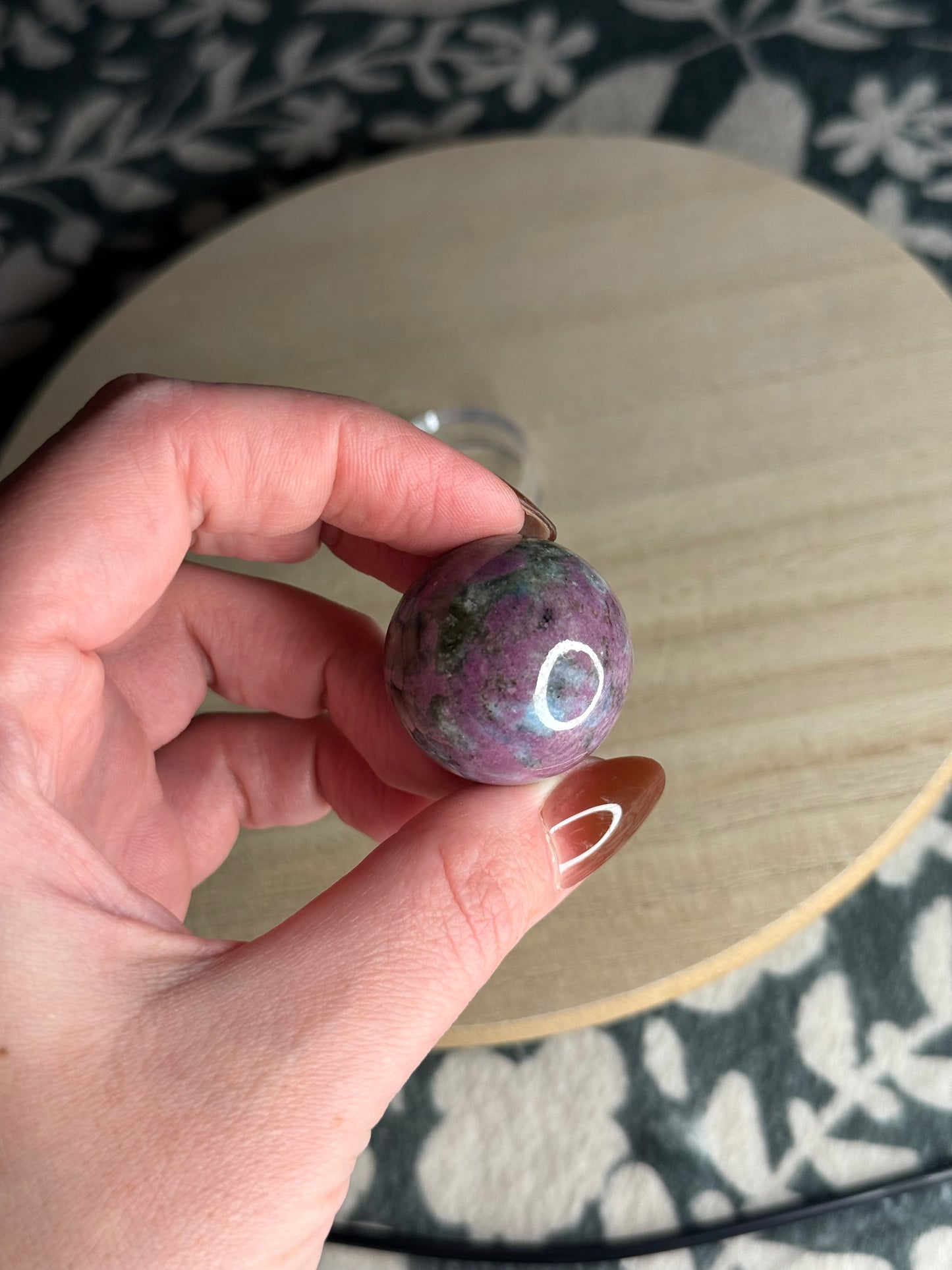 Ruby Kyanite Sphere