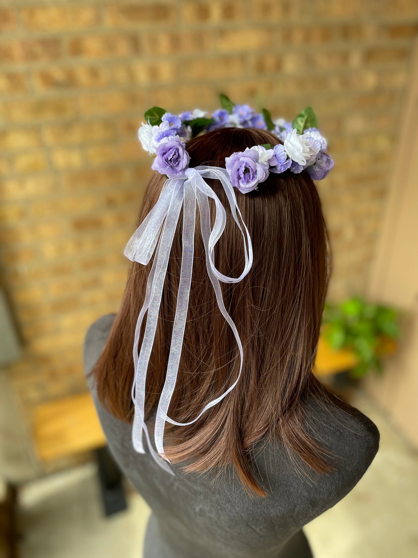 Purple Petals Flower Crown - Youth