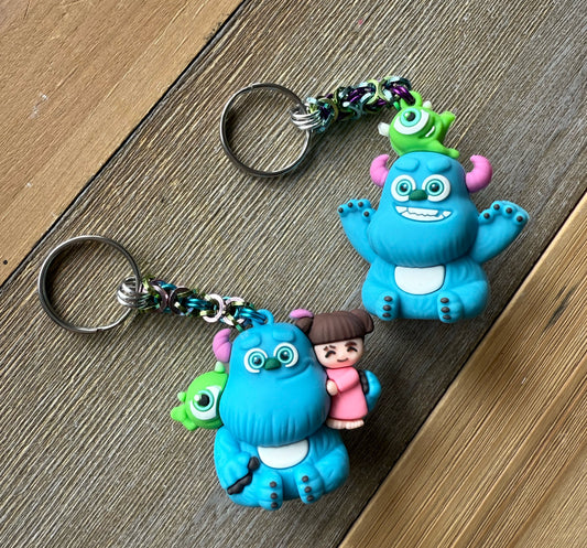 Monsters Inc. || Character Chainmaille Keychain