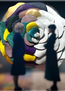Wednesday Window Inspired Leather Rose