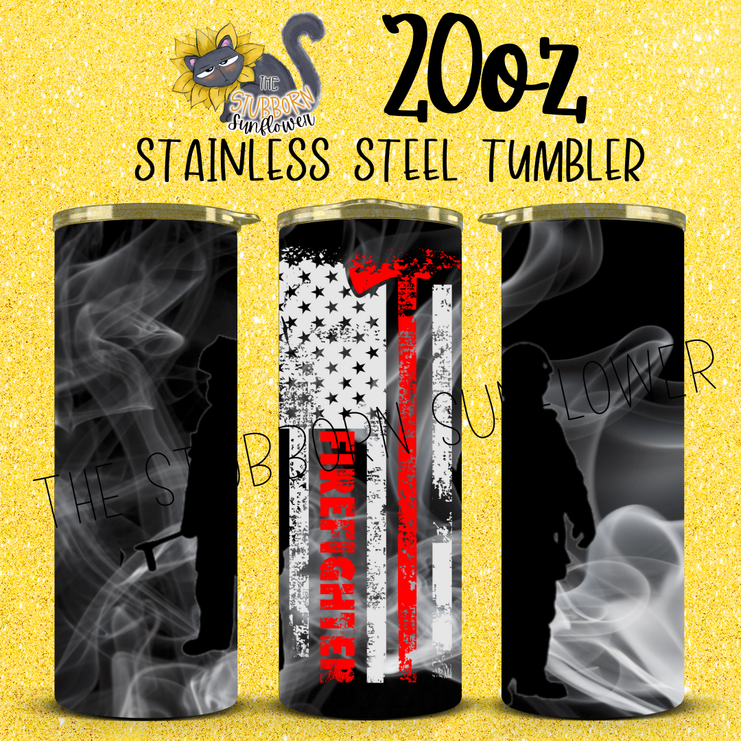 Thin Red Line Firefighter 20 oz Tumbler