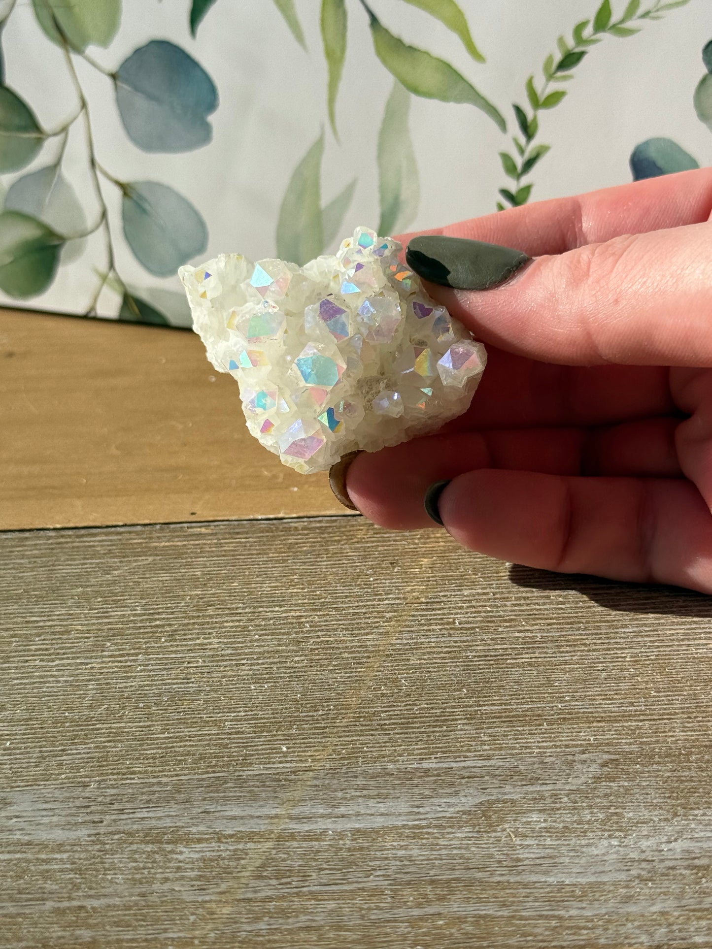 Angel Aura Quartz Clusters