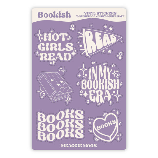 In My Bookish Era Sticker Sheet | Vinyl Sticker Sheet