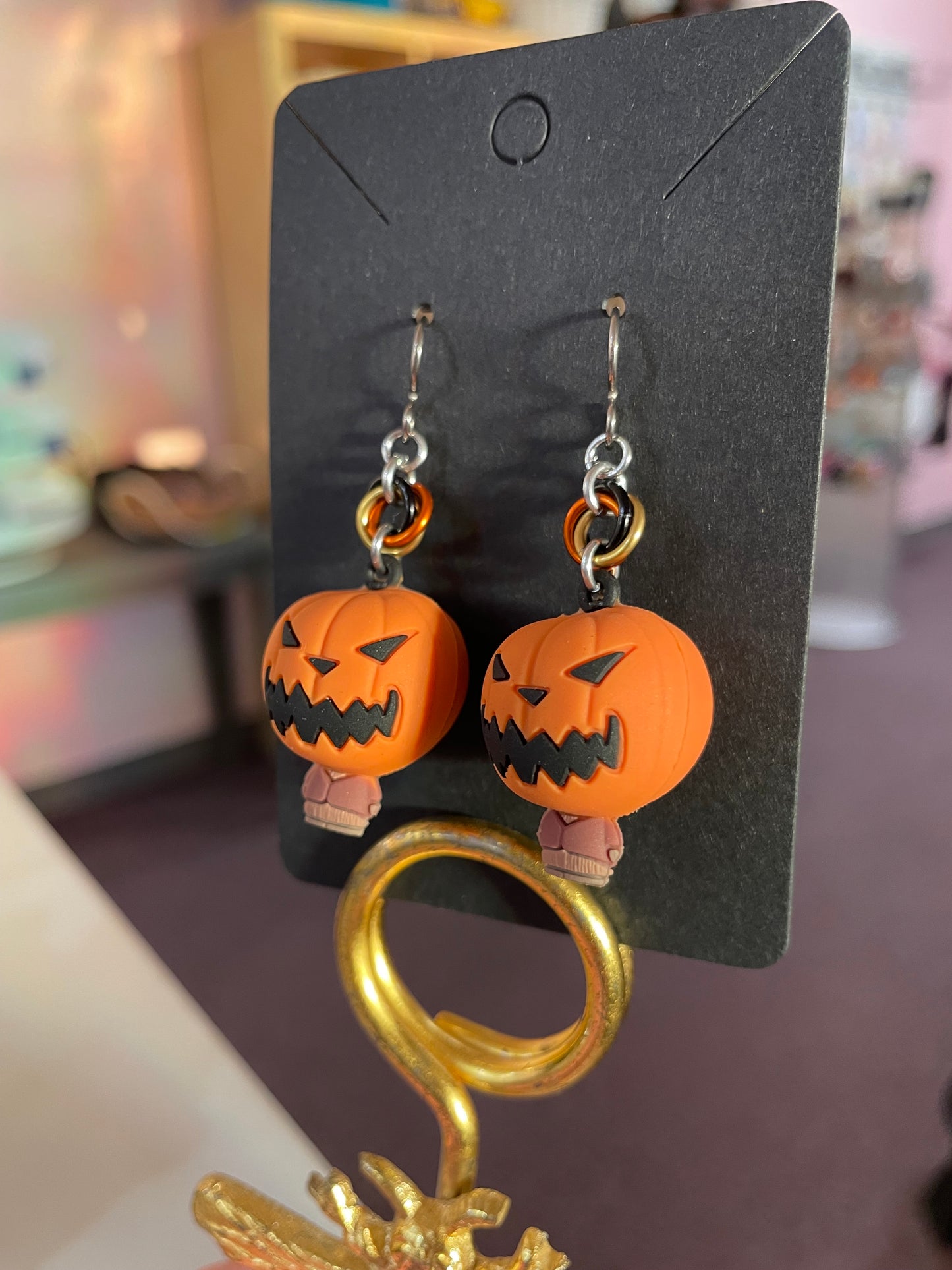 Nightmare Character Earrings || Handcrafted Chainmaille