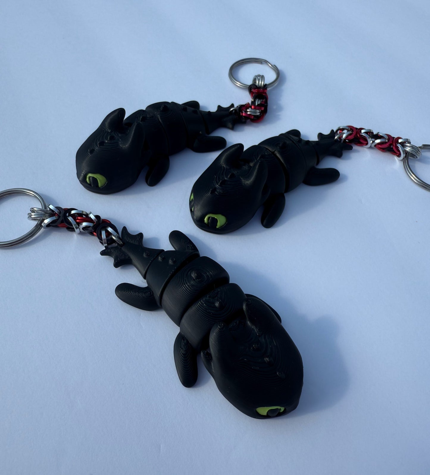 Toothless Chainmaille Keychain