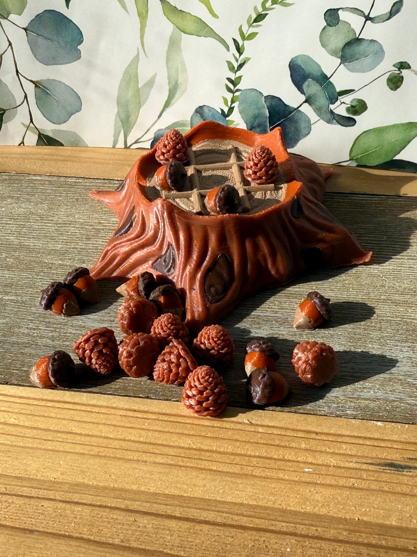 Misfit Tree Stump Tic Tac Toe / 3D Printed