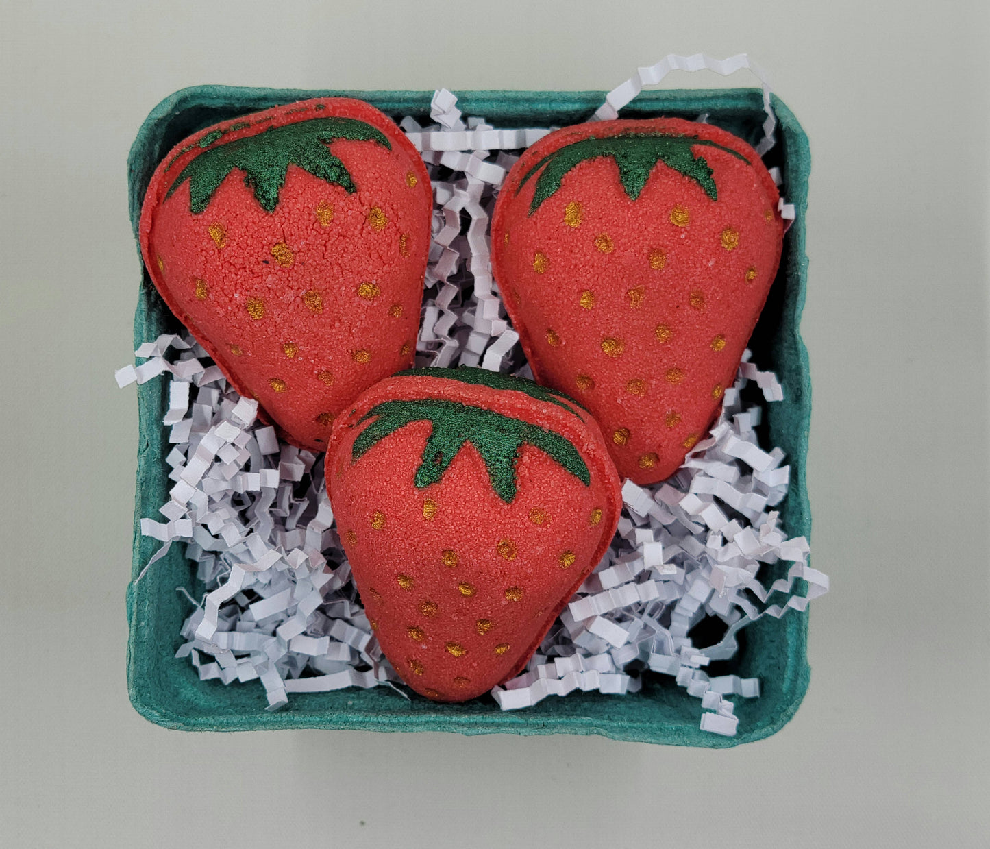 Strawberry Bath Bomb Summertime Berry Picking