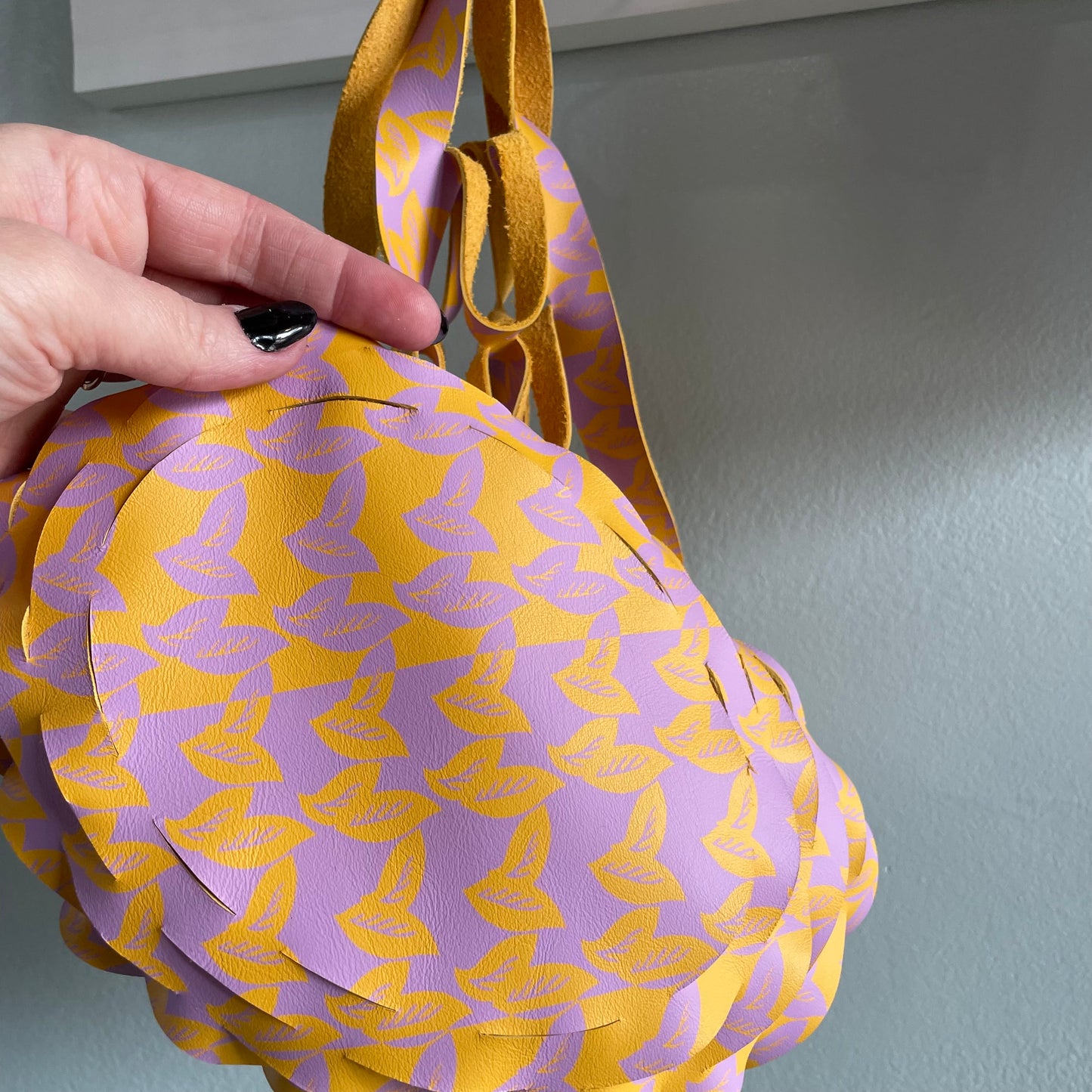 Leather Tote Bag / Plant Hammock