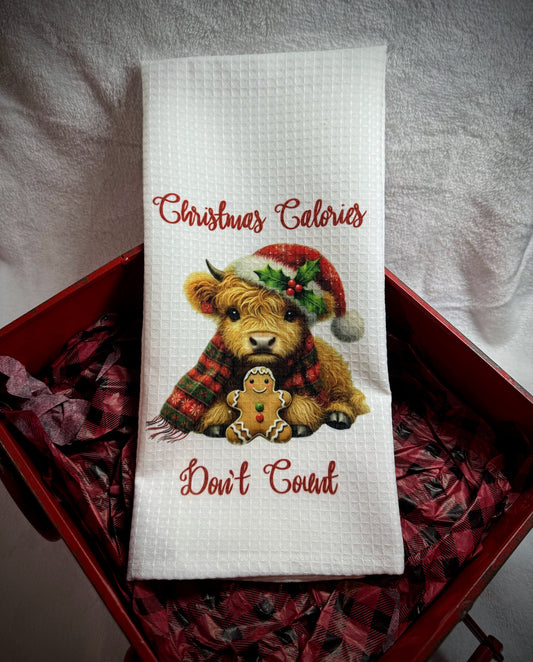 Christmas Calories Kitchen Towel