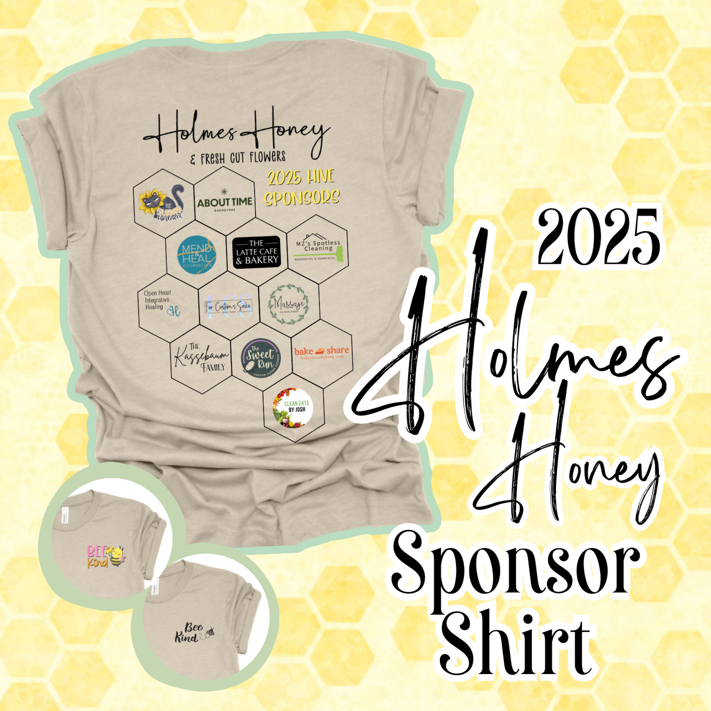 2025 Holmes Honey Sponsor T-Shirts