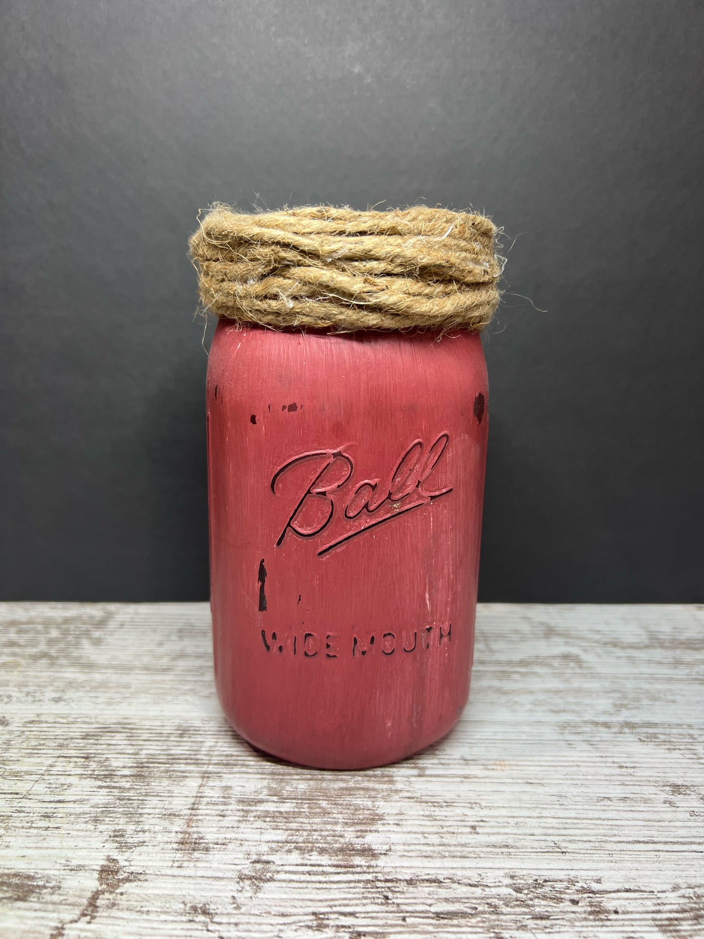 Rustic Mason Jar Vases