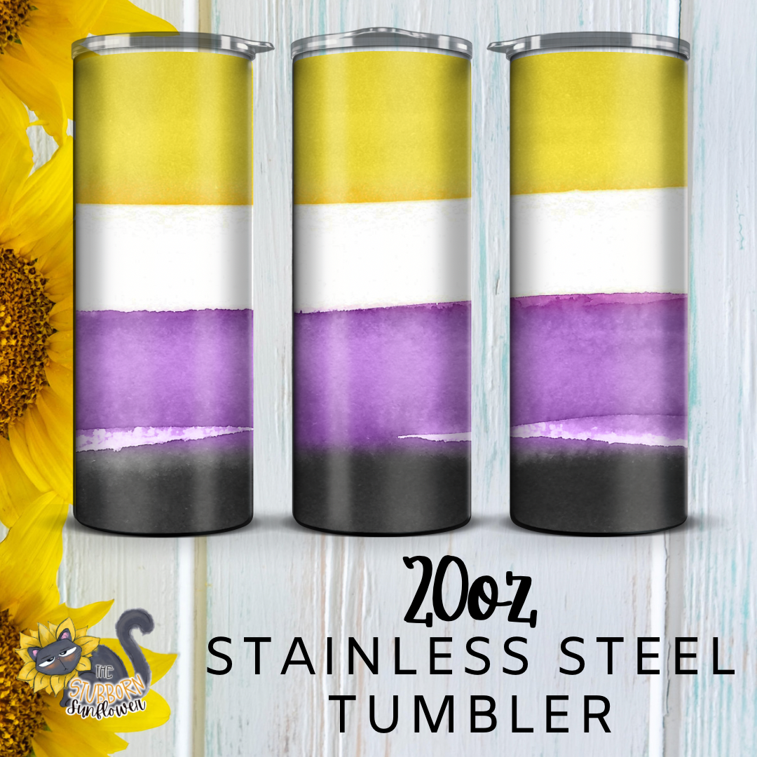 Pride Flags Watercolor 20 oz Tumbler