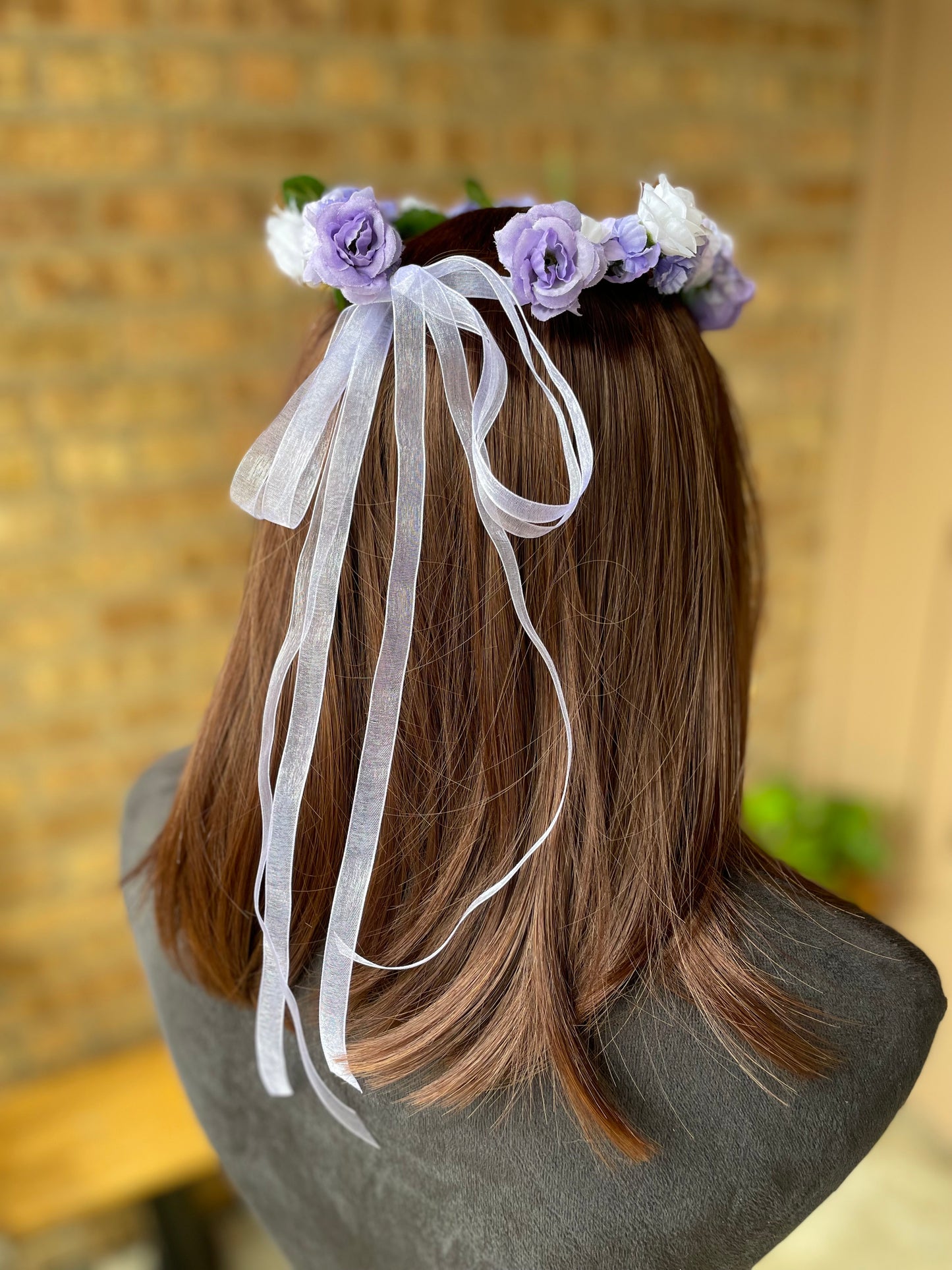 Purple Petals Flower Crown - Youth