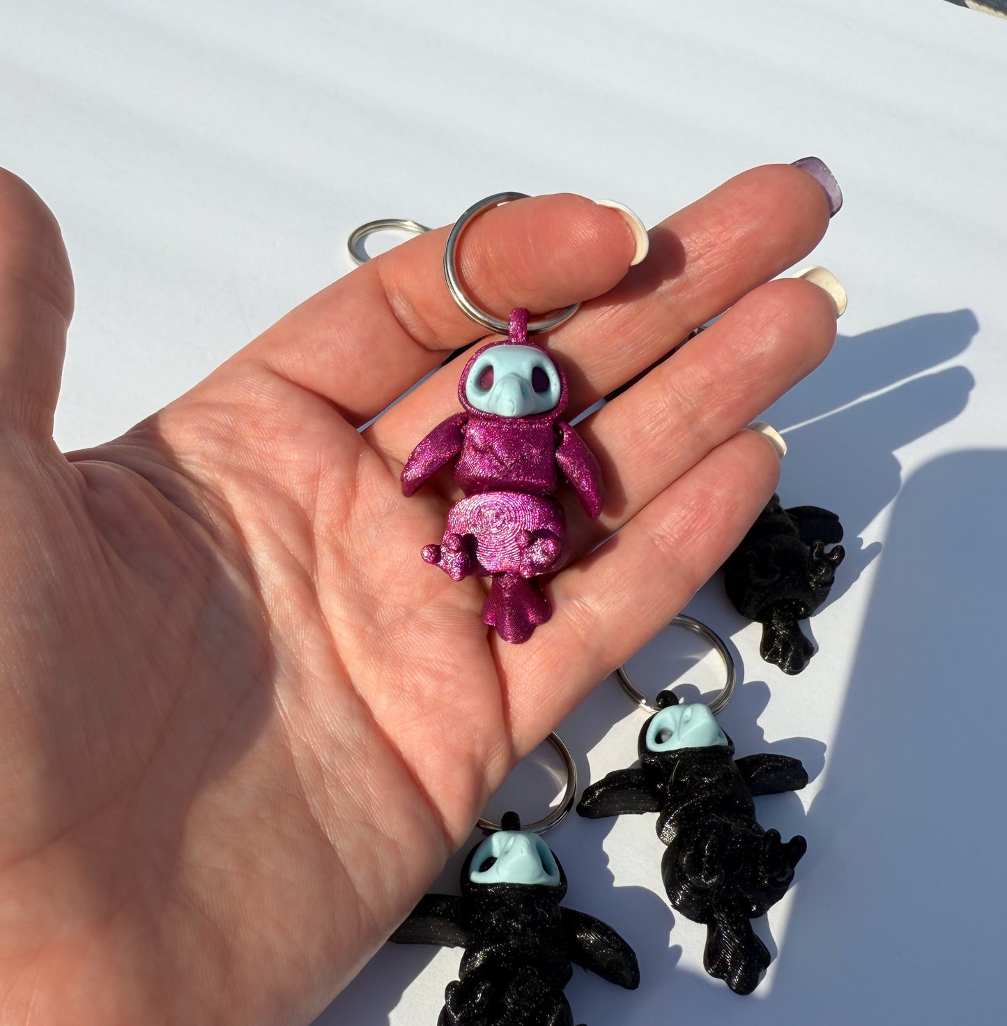 Crow Keychains / 3D Printed