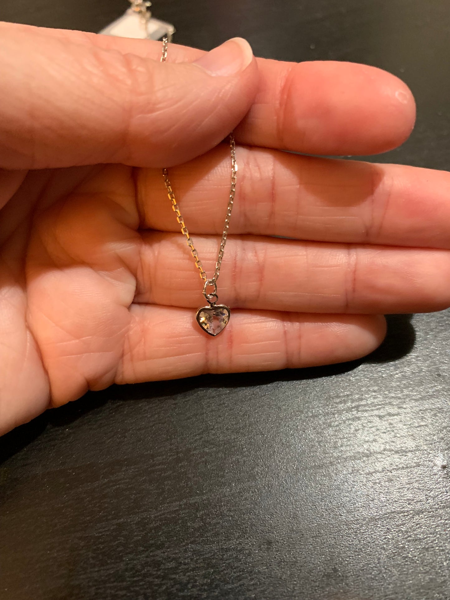 Charm Necklace | Sparkly Heart