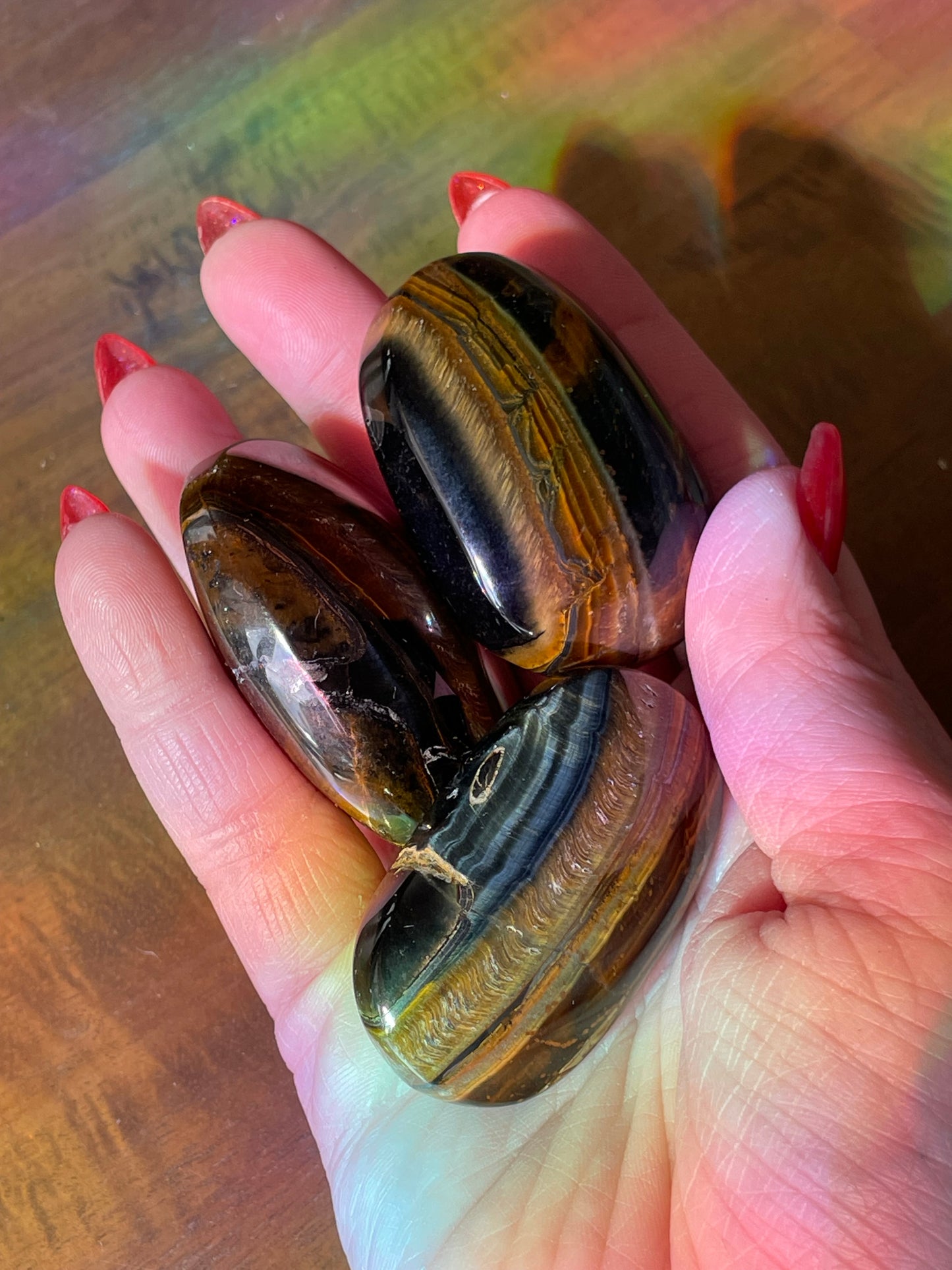 Tiger’s Eye Palmstones
