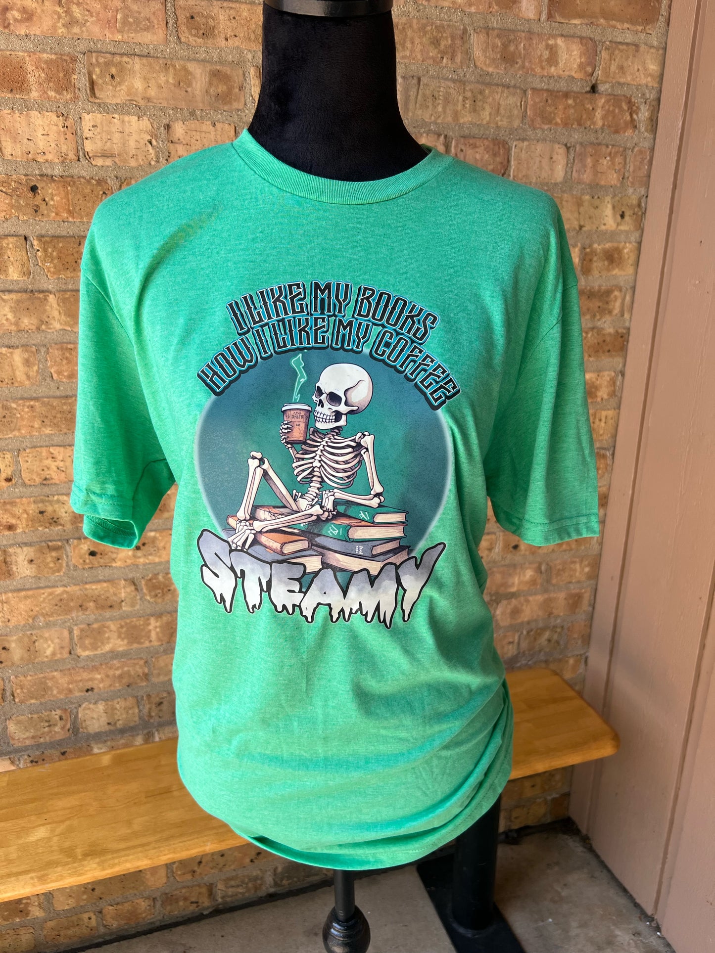 Books and Coffee T-Shirt / Adult L
