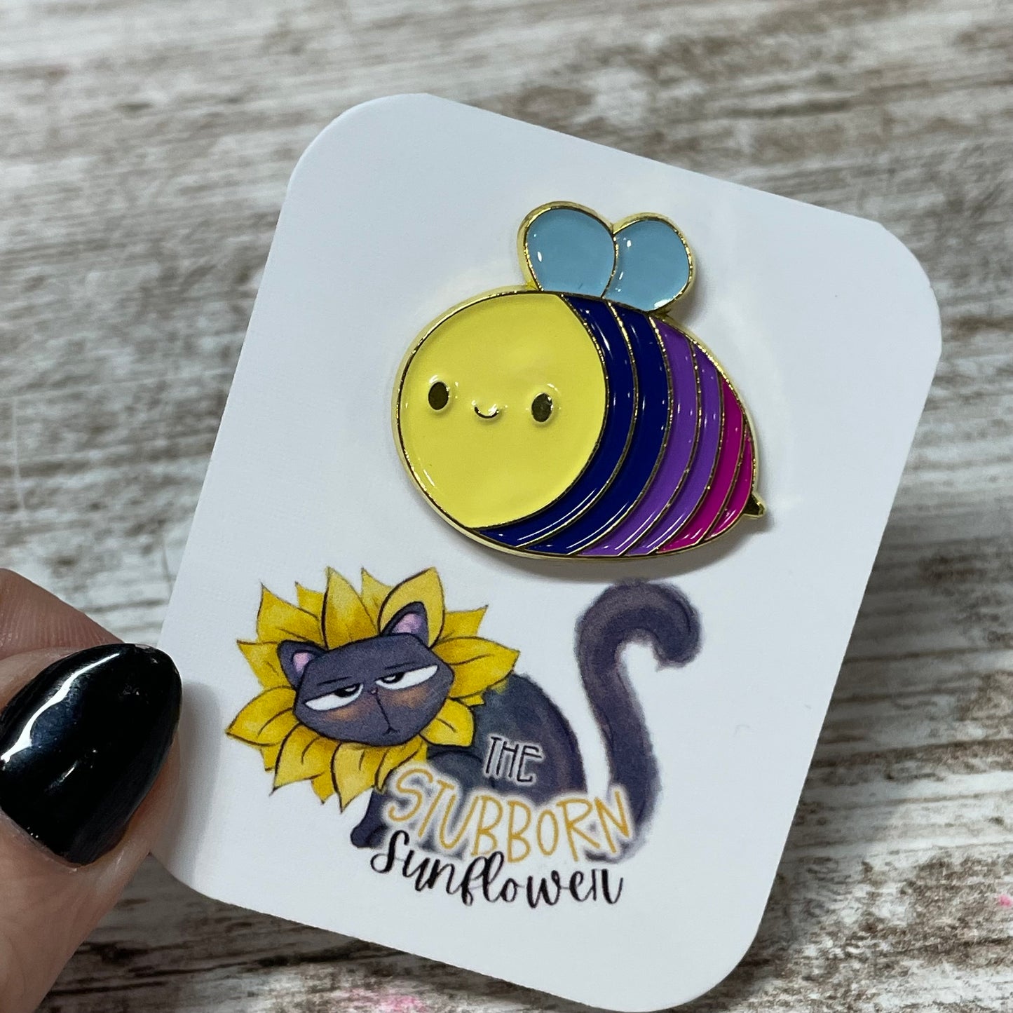 LGBT Bee Flag Pin