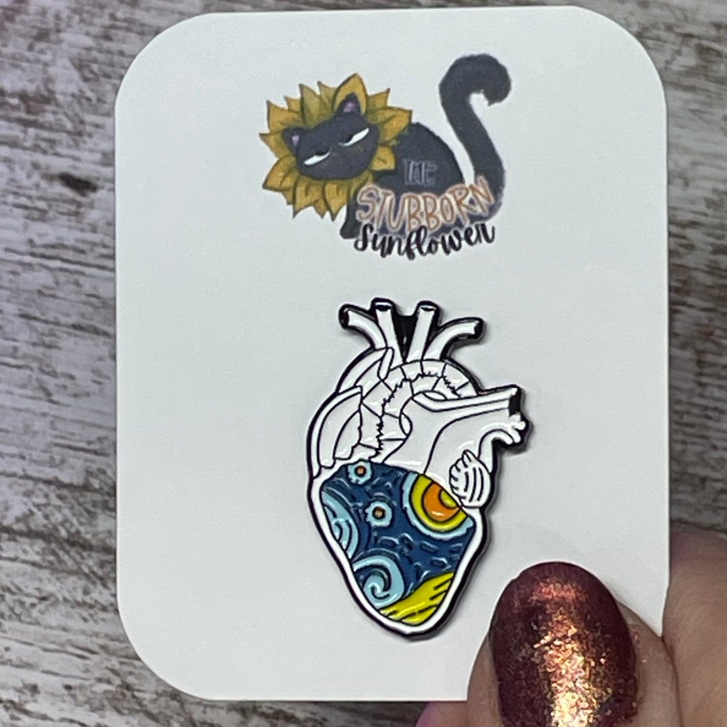 Artistic Anatomical Heart Pins