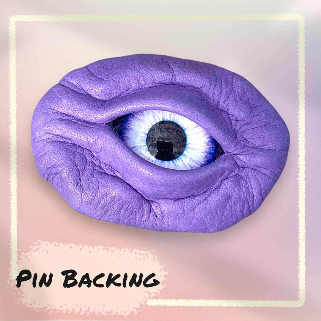 Leather Eye Pins