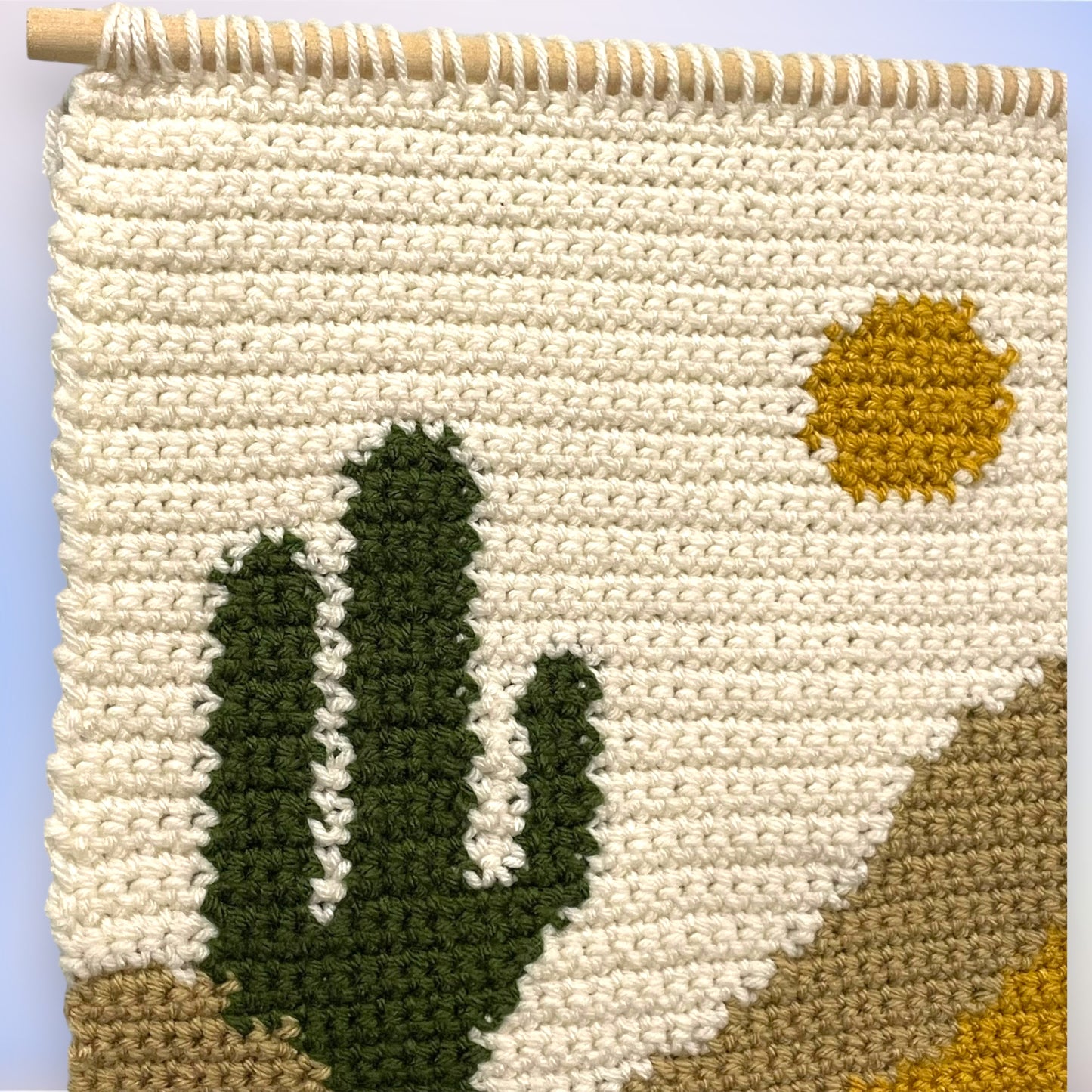 Crochet Wall Tapestry - Cactus