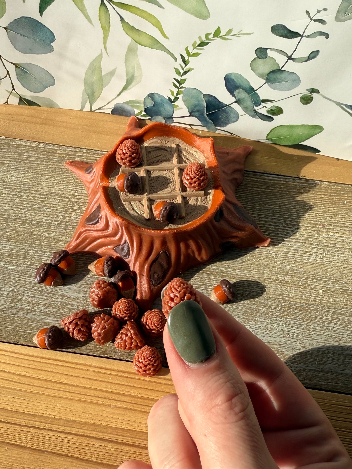 Misfit Tree Stump Tic Tac Toe / 3D Printed