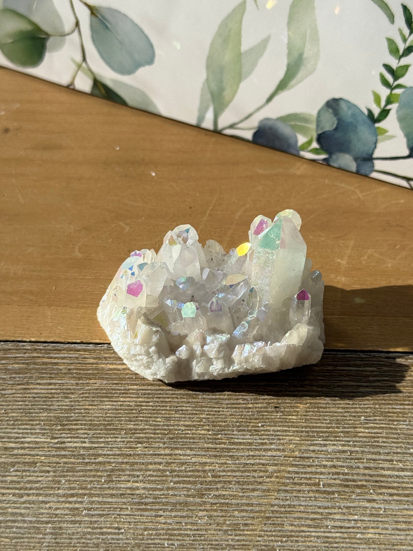 Angel Aura Quartz Clusters