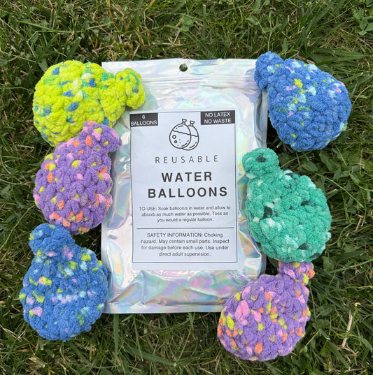Crochet Reusable Water Balloons - Colorful