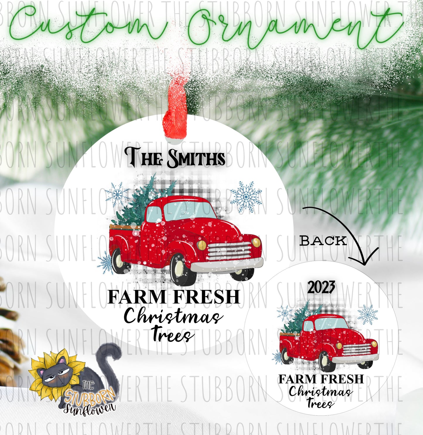 Customized Family Christmas Ornaments