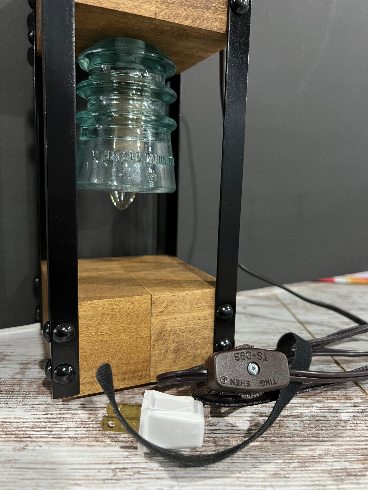 Vintage Whitall Bulb Table Lamp