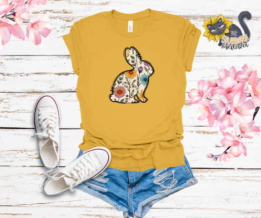 Floral Bunny T-Shirt