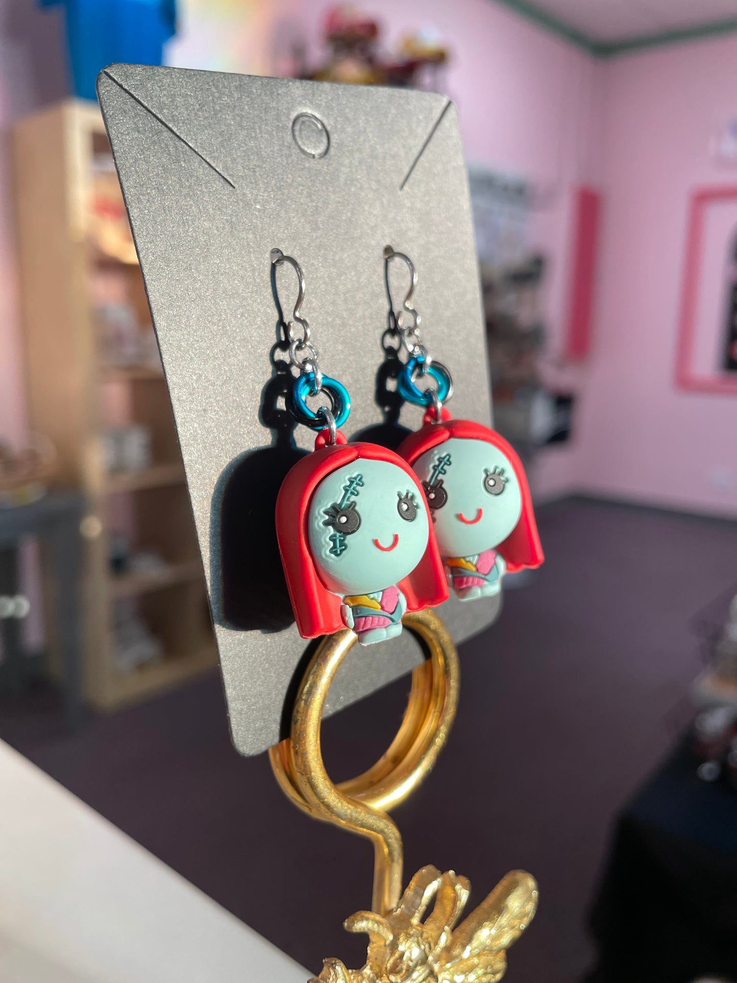 Nightmare Character Earrings || Handcrafted Chainmaille