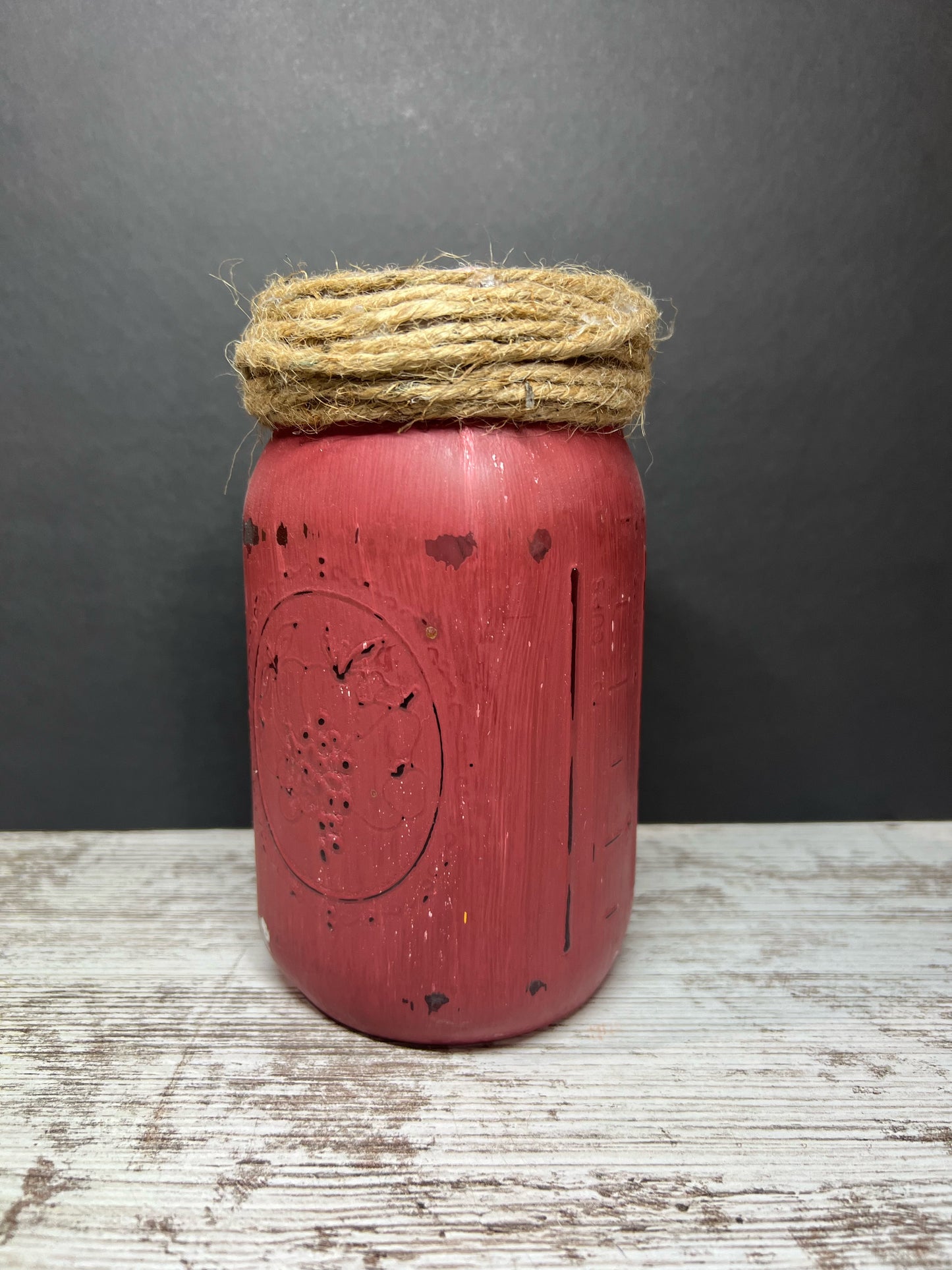 Rustic Mason Jar Vases