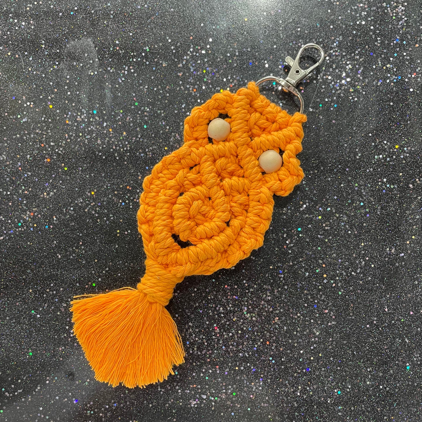 Macrame Owl Keychain