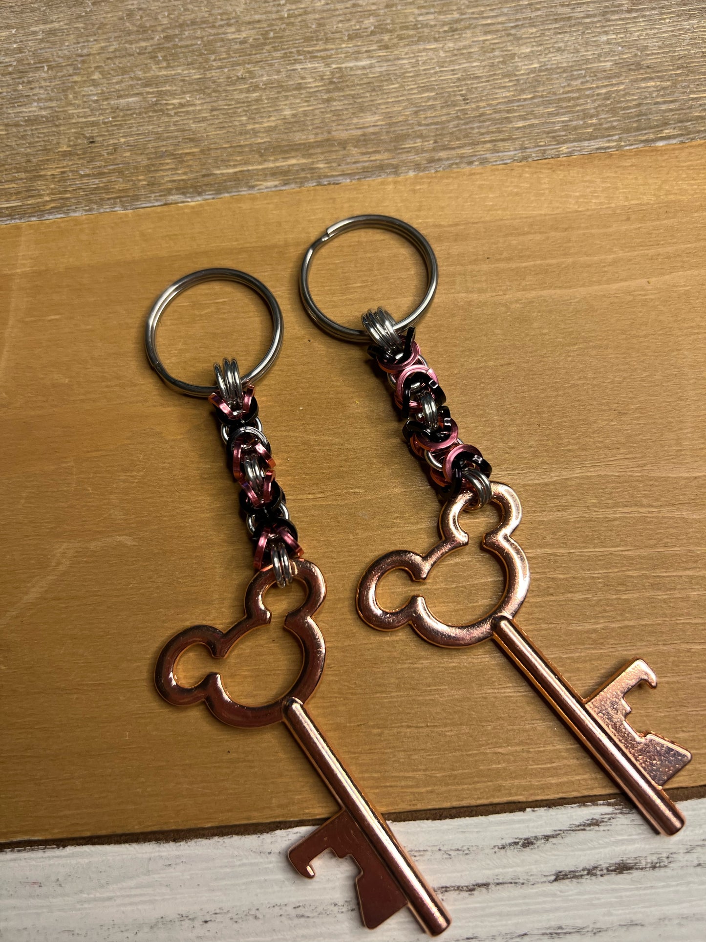 Chainmaille Bottle Opener Keychain