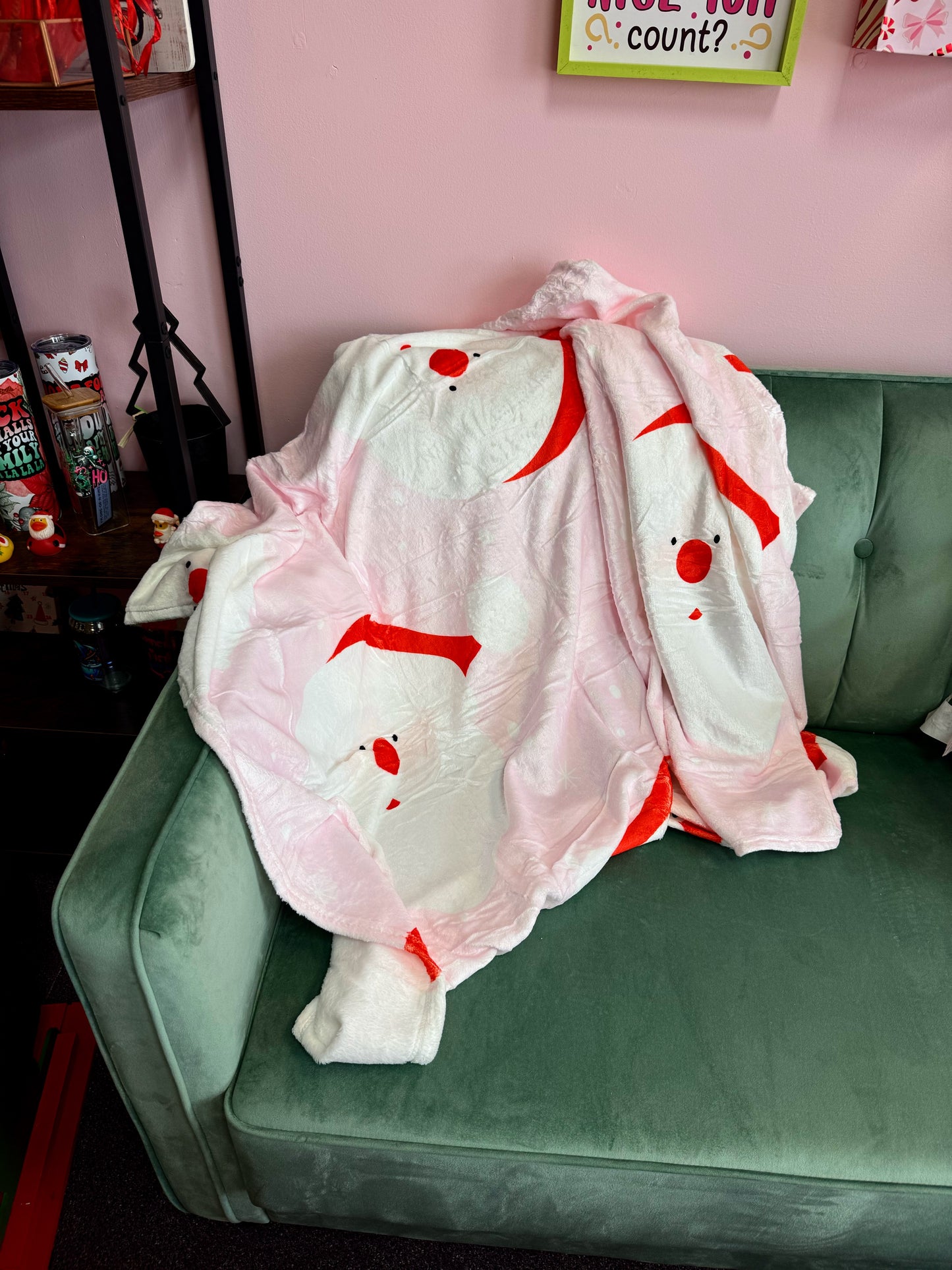 Pink Holiday Blankets | 50x60in