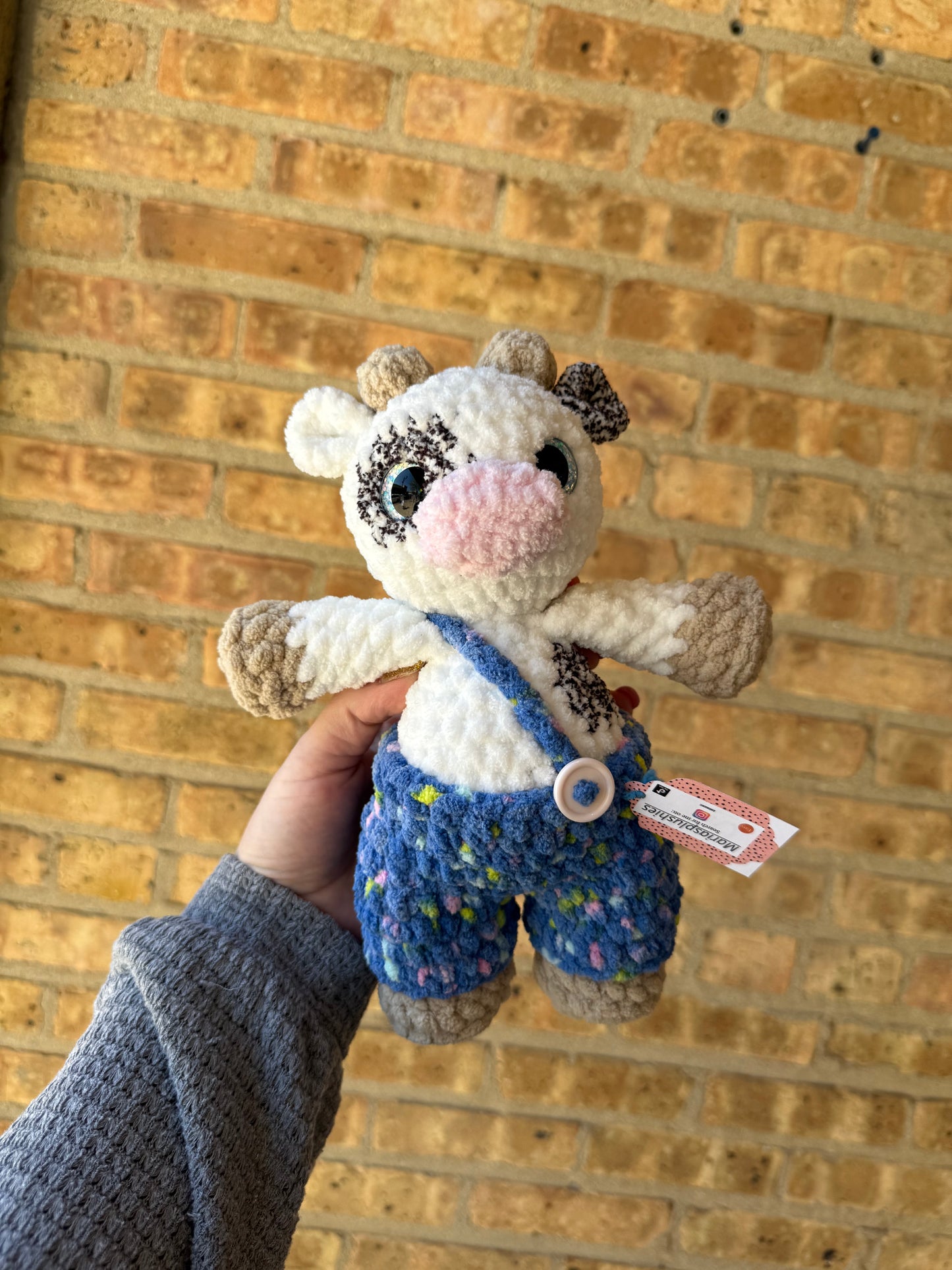 Crochet Plush Cow