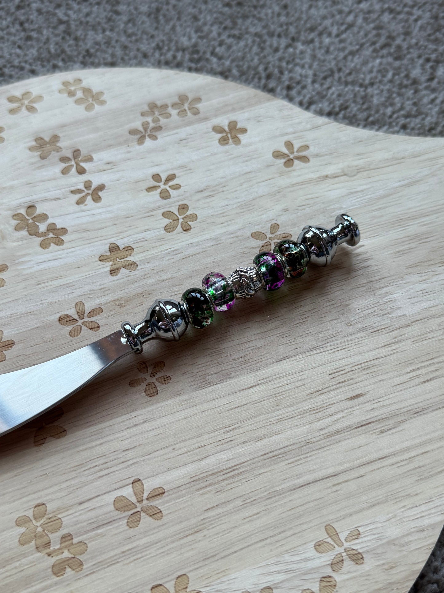 Beaded Cheese Knives