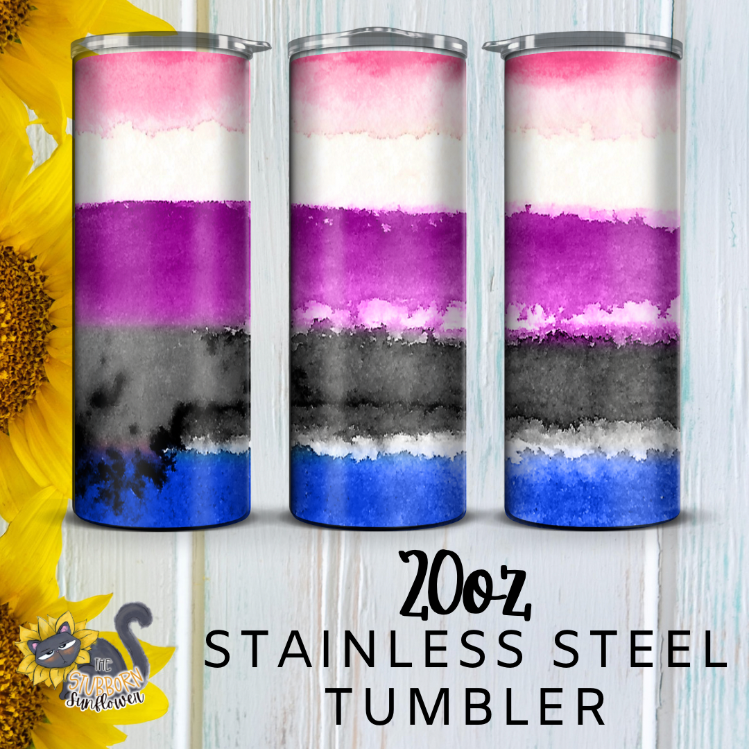 Pride Flags Watercolor 20 oz Tumbler