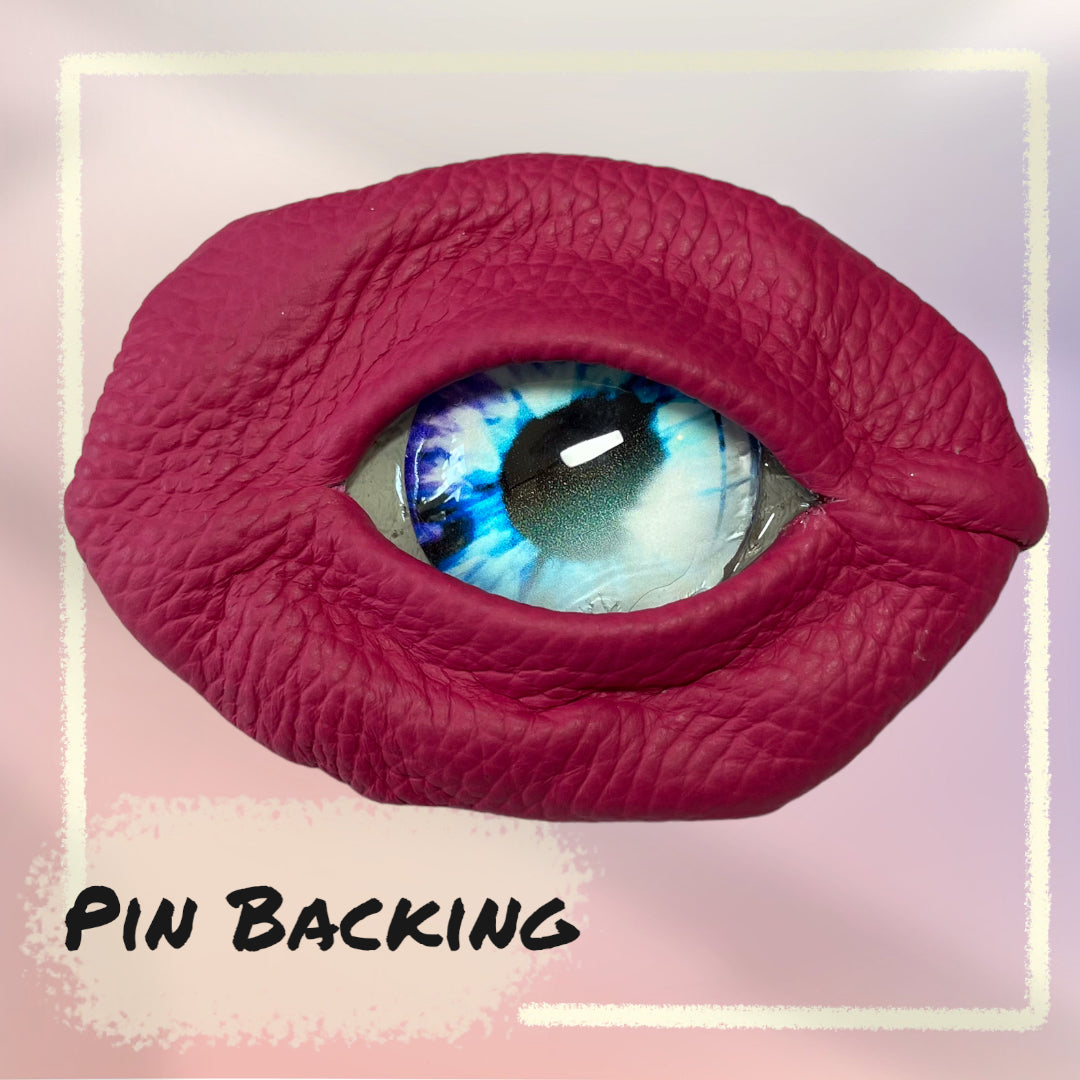 Leather Eye Pins
