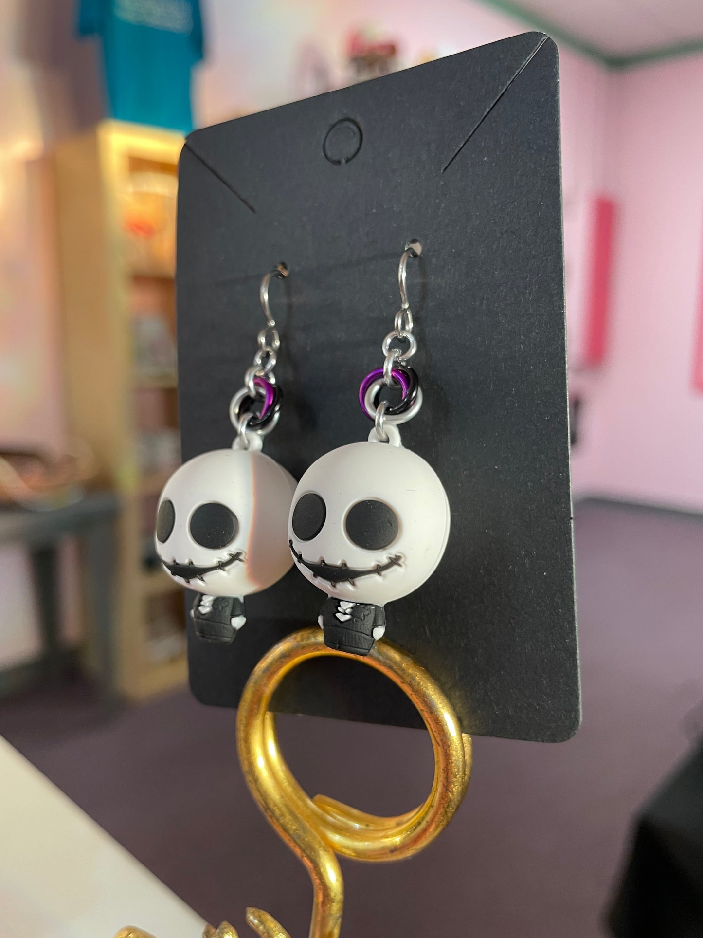 Nightmare Character Earrings || Handcrafted Chainmaille