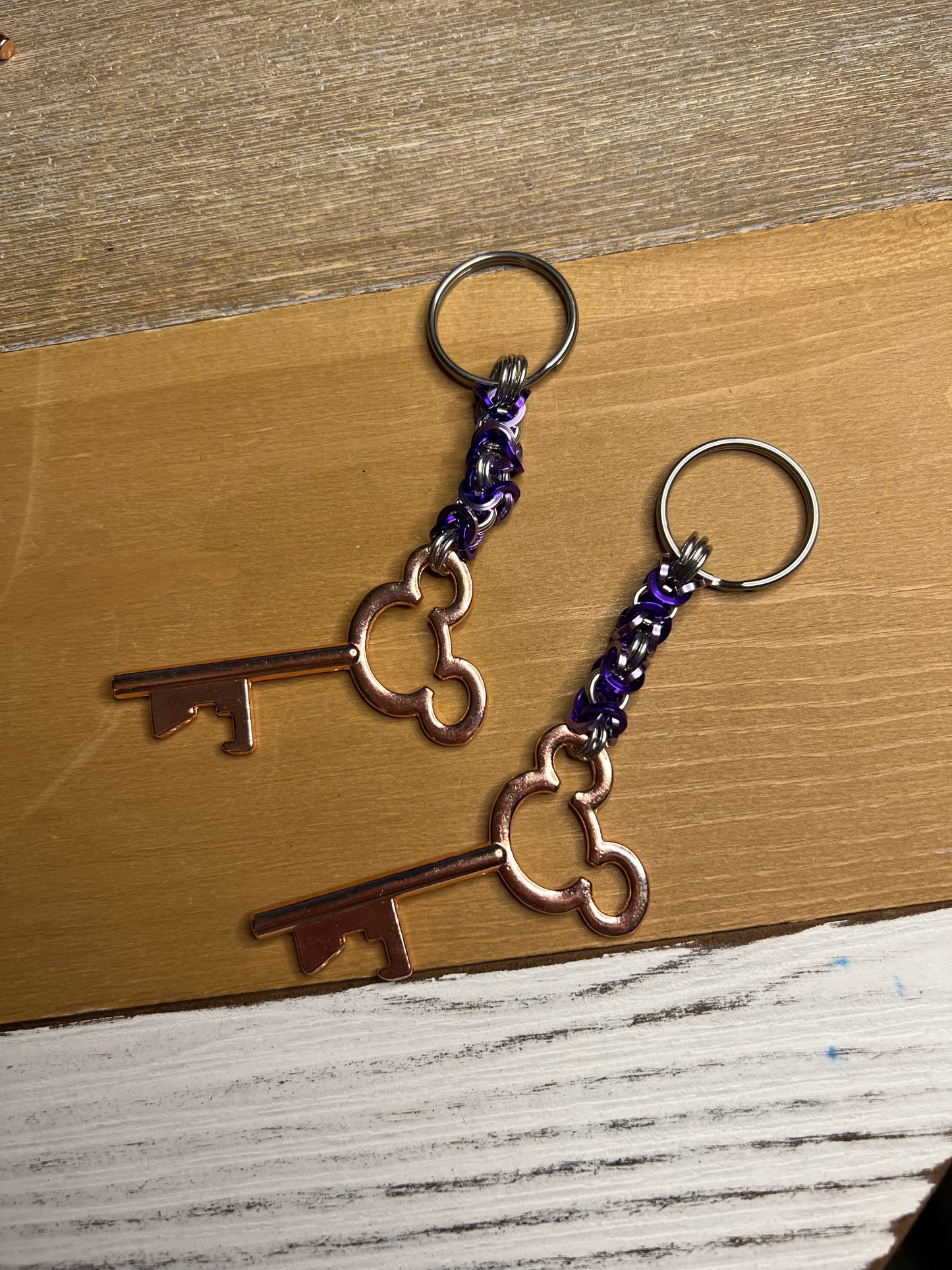 Chainmaille Bottle Opener Keychain