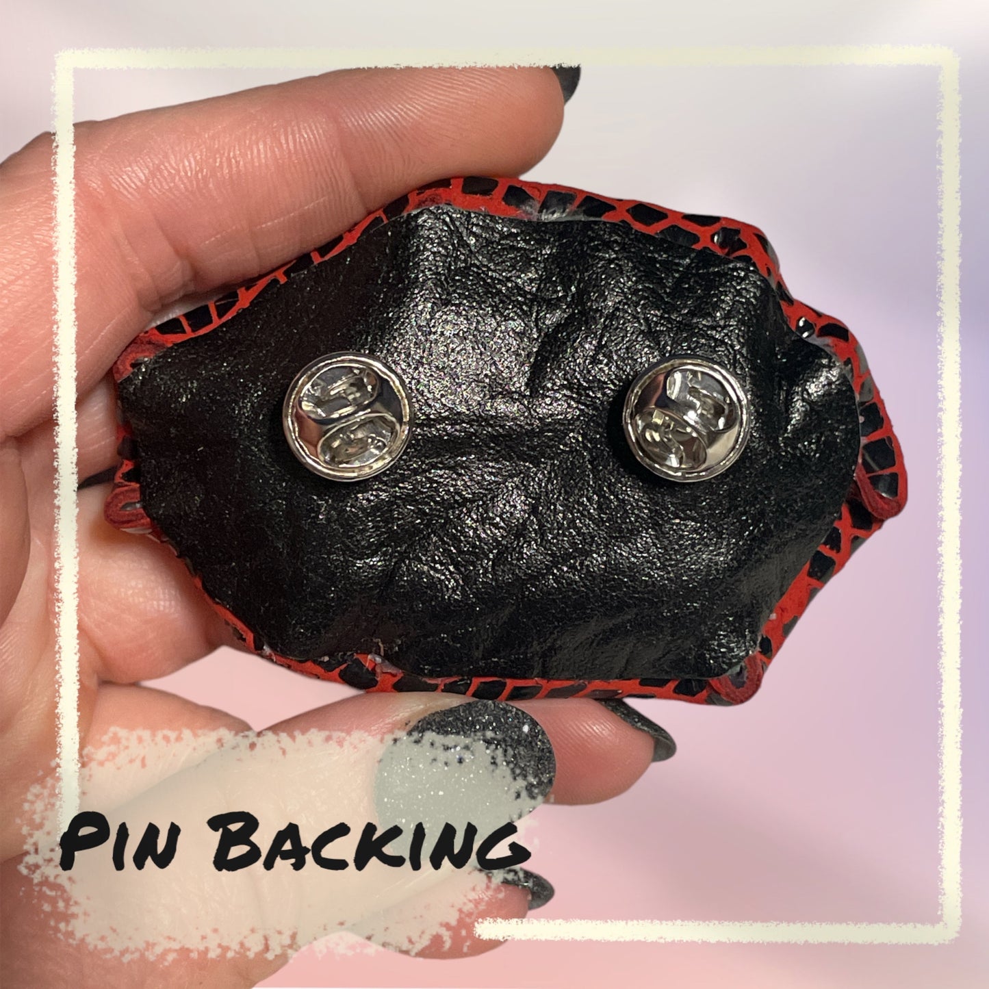 Leather Eye Pins