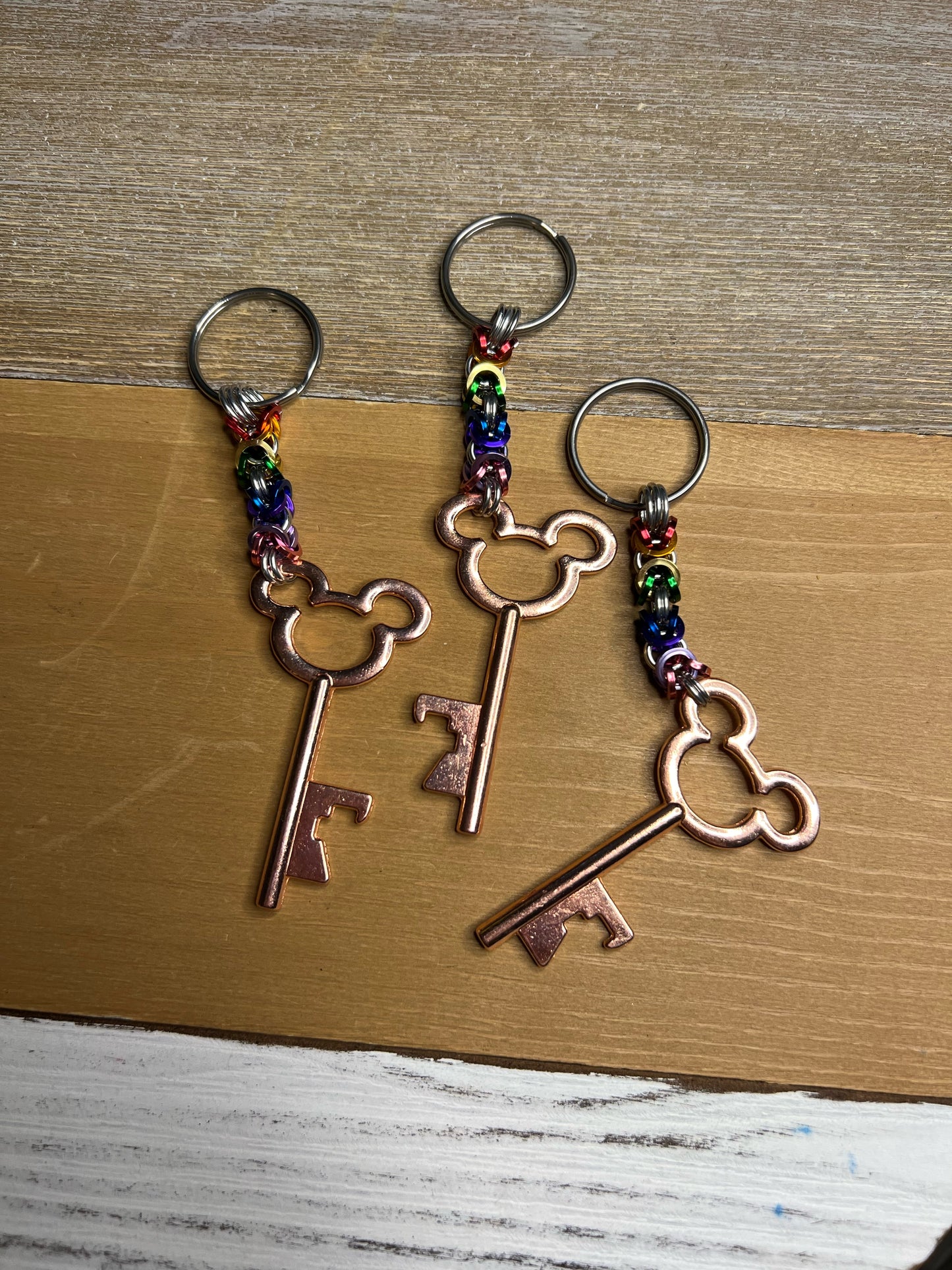 Chainmaille Bottle Opener Keychain