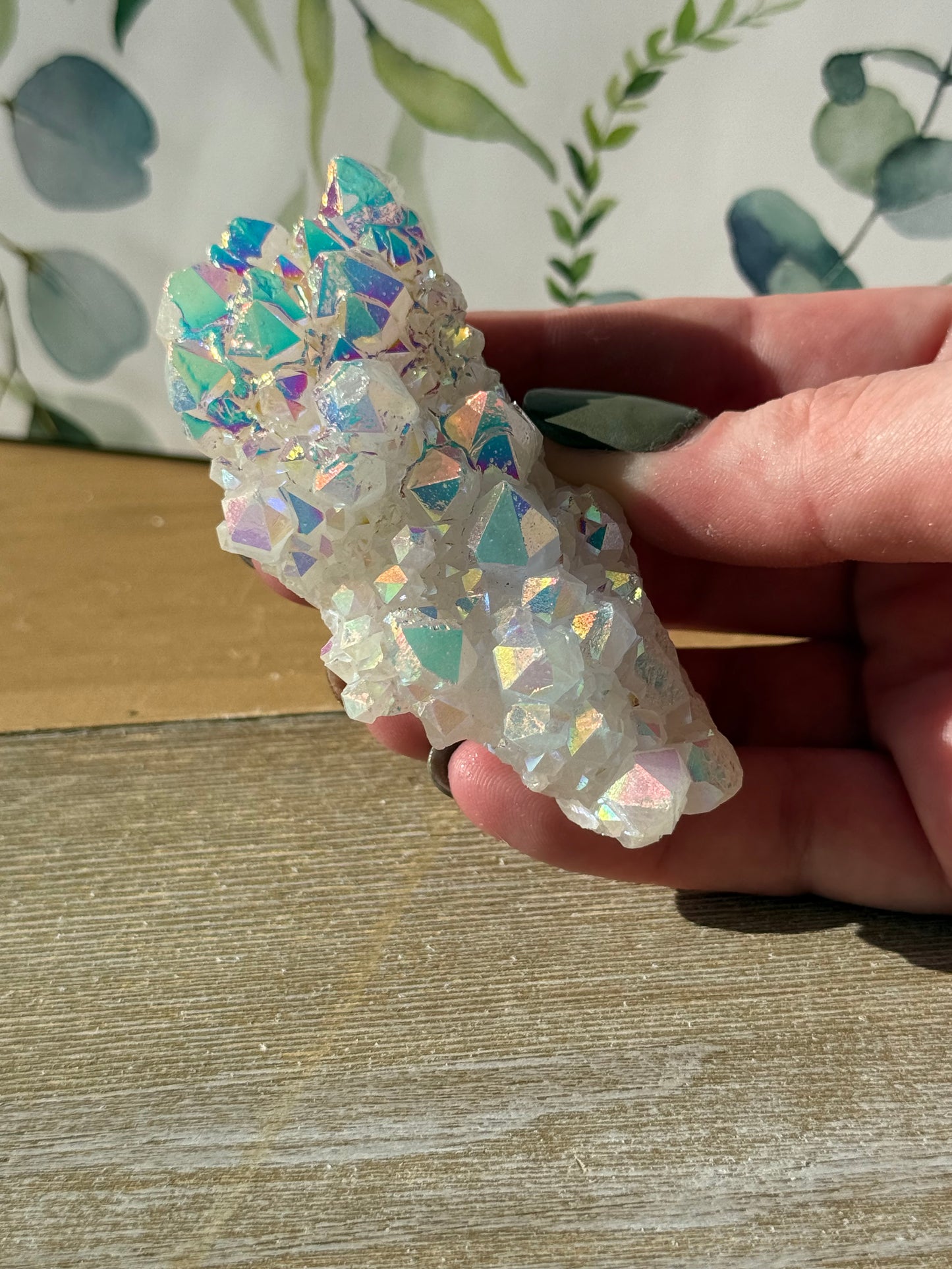 Angel Aura Quartz Clusters